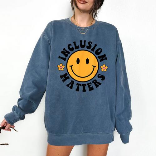 Special Education Teacher Autism Awareness Inclusion Matters Comfort Colors Sweatshirt - teacherstshirts.com AU
