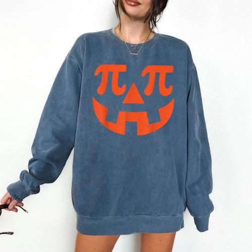 Thanksgiving Math Teacher Pumpkin Pi Pie Math Costume Comfort Colors Sweatshirt - teacherstshirts.com AU