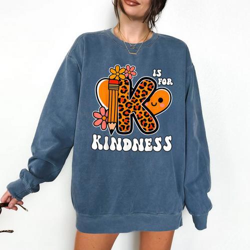 Unity Day Shirt Kindness Orange Teacher Kids Be Kind Comfort Colors Sweatshirt - teacherstshirts.com UK