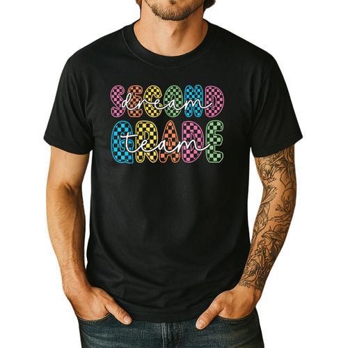 2nd Second Grade Dream Team Teacher First Day Back To School Men's Casual T-Shirt - teacherstshirts.com DE