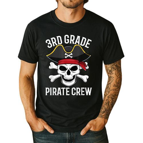 3rd Grade Pirate Crew Halloween Costume Student Teacher Men's Casual T-Shirt - teacherstshirts.com AU