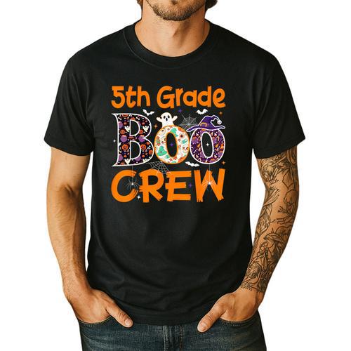 5th Grade Boo Crew Teacher Fifth Grade Halloween Men's Casual T-Shirt - teacherstshirts.com AU