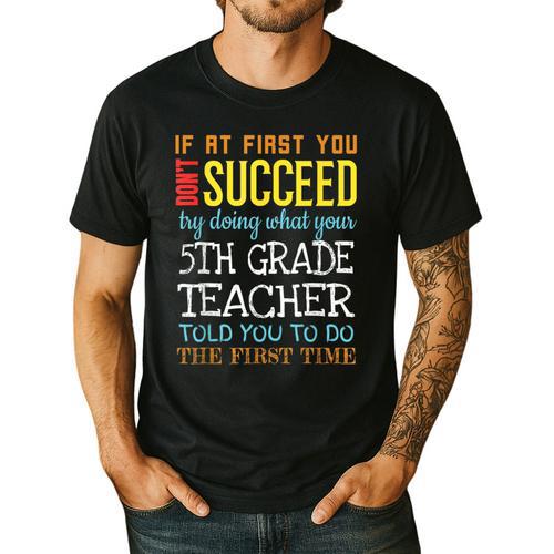 5th Grade Teacher Appreciation Men's Casual T-Shirt - teacherstshirts.com CA