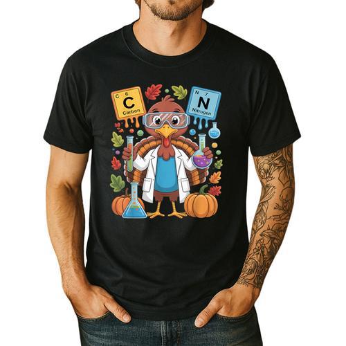 67 Chemistry Science Teacher Periodic Table Thanksgiving Men's Casual T-Shirt - teacherstshirts.com