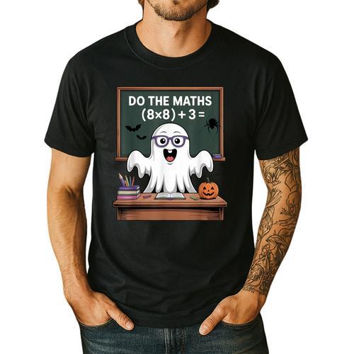 67 Teacher Halloween Ghost Six Seven Meme Do The Maths Men's Casual T-Shirt - teacherstshirts.com UK