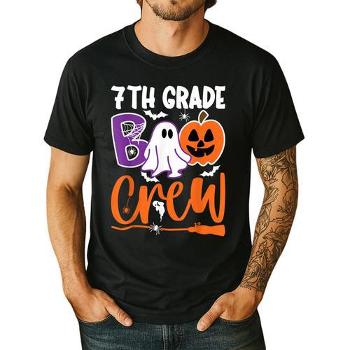 7th Grade Boo Crew Teacher Student Halloween Costume Men's Casual T-Shirt - teacherstshirts.com AU
