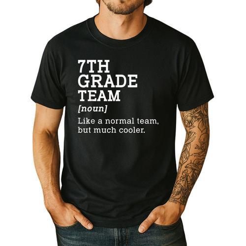 7th Grade Team Back To School Teacher Seventh Grade Team Men's Casual T-Shirt - teacherstshirts.com CA