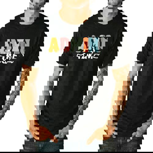 Admin Team Back To School Teachers Students Admin Squad Men&#x27;s Casual T-Shirt - teacherstshirts.com