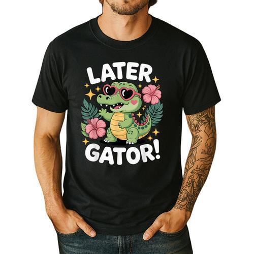 Alligator Later Gator Teacher Summer Last Day Fun Men's Casual T-Shirt - teacherstshirts.com AU