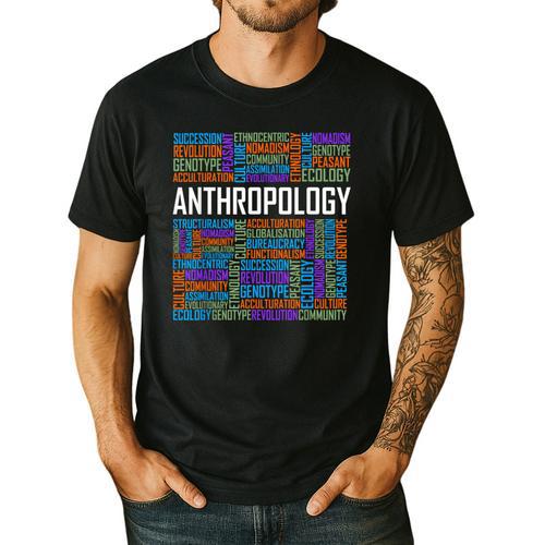 Anthropology Words Anthropologist Teacher Men's Casual T-Shirt - teacherstshirts.com