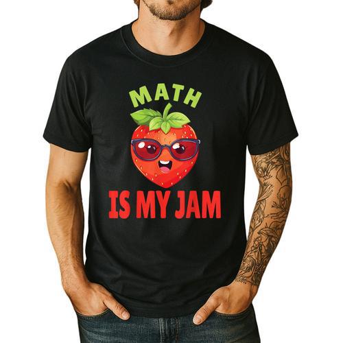 Back To School Math Is My Jam Math Teacher Men's Casual T-Shirt - teacherstshirts.com AU