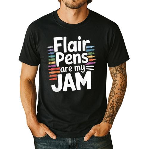 Back To School Teacher Flair Pens Are My Jam Men's Casual T-Shirt - teacherstshirts.com DE