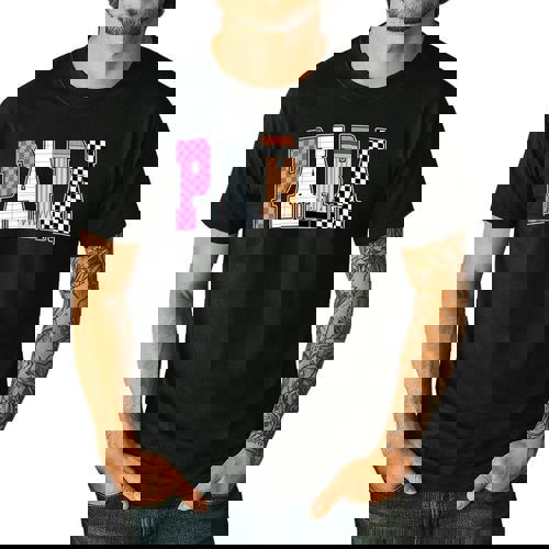 Back To School Teacher Para Preppy Checkered Para Life Men&#x27;s Casual T-Shirt - teacherstshirts.com