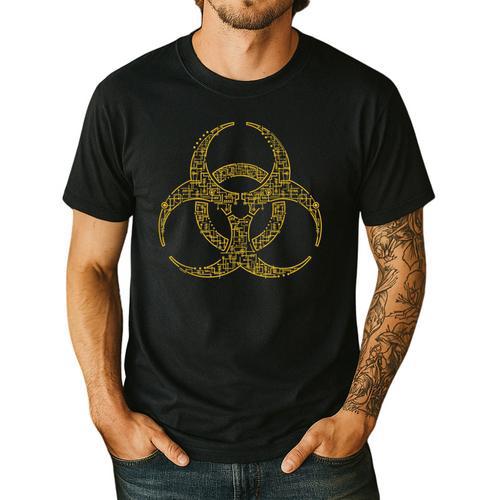 Bioengineering Biology Teacher Toxic Symbol Biohazard For Men Women Girls Kids Men's Casual T-Shirt - teacherstshirts.com