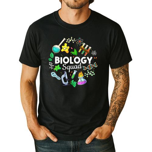 Biology Squad Science Teacher Student Biologist Men's Casual T-Shirt - teacherstshirts.com UK