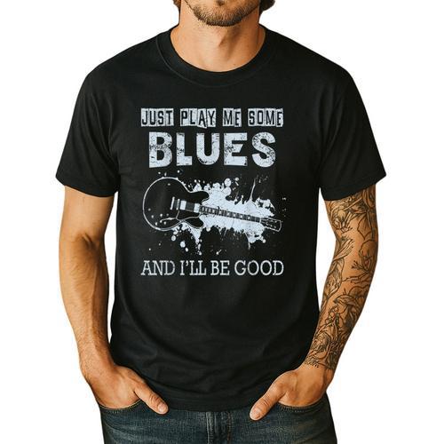 Blues Music Band Lover Vintage Guitar Teacher Blues Men's Casual T-Shirt - teacherstshirts.com DE