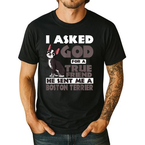 Boston Terrier American Gentleman Non-Sporting Dog Lover Men's Casual T-Shirt - Bostonterriersmerch.com
