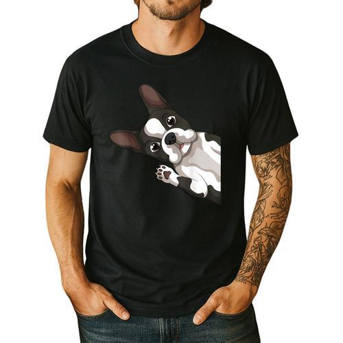Boston Terrier Bostie Dog Kids Boys Girls Men's Casual T-Shirt - Bostonterriersmerch.com