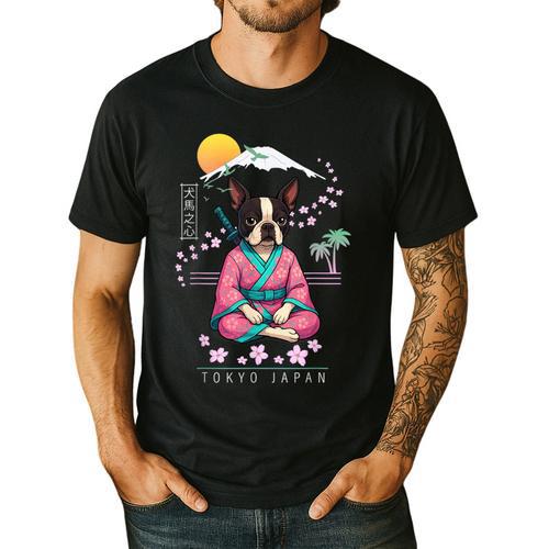 Boston Terrier Boston Bull Terrier Men's Casual T-Shirt - Bostonterriersmerch.com