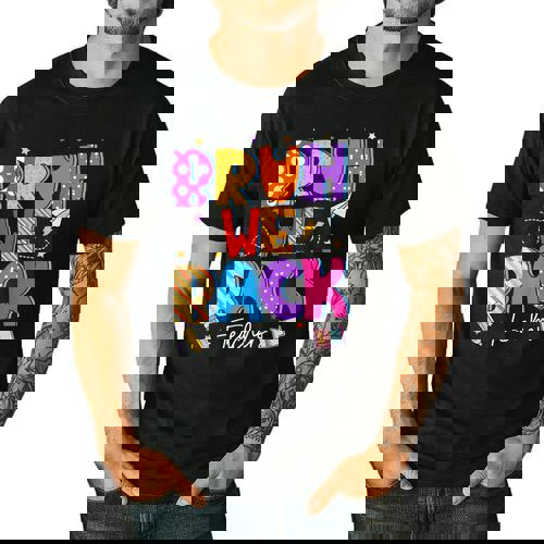 Bruh We Back Teachers First Day Back To School Teachers Men&#x27;s Casual T-Shirt - teacherstshirts.com