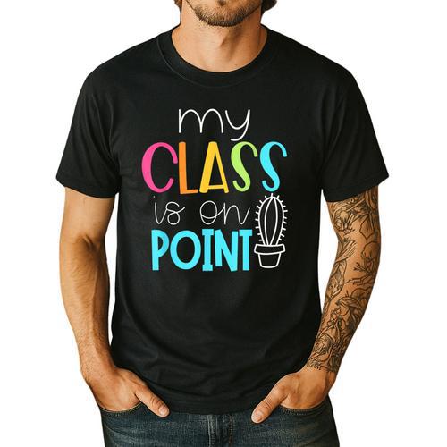 Cactus Teacher Shirt Cute Teacher Shirt Men's Casual T-Shirt - teacherstshirts.com DE