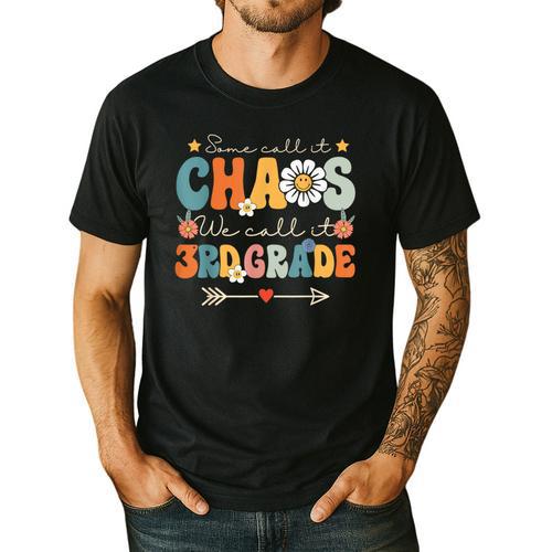 Some Call It Chaos We Call It 3rd Grade Third Grade Teachers Men Women Kids Men's Casual T-Shirt - teacherstshirts.com AU