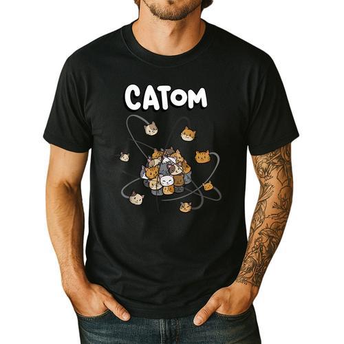 Catom Science Teacher Chemistry Lover Physics School Cat Men's Casual T-Shirt - teacherstshirts.com UK