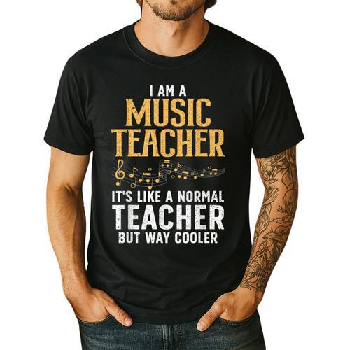 Cool Music Teacher Art For Men Women School Orchestra Coach Men's Casual T-Shirt - teacherstshirts.com