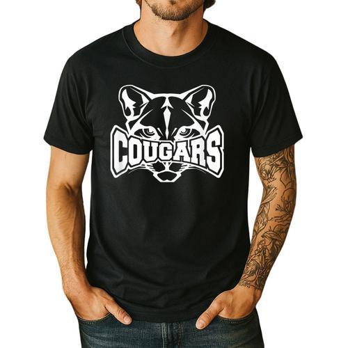 Cougars Teacher Student School Sports Fan Team Spirit Men's Casual T-Shirt - teacherstshirts.com AU