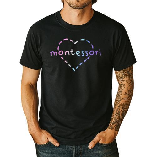 Cute Montessori For Teachers Kids & Moms Men's Casual T-Shirt - teacherstshirts.com