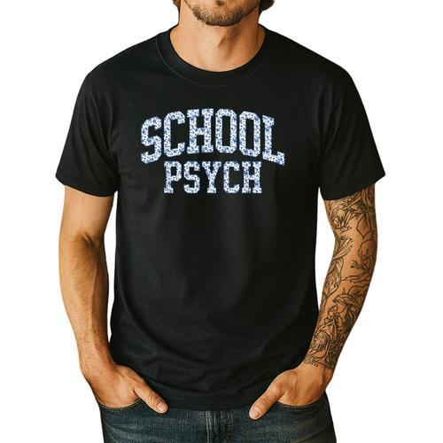 Cute Wildflower School Psych Teacher School Psychologist Men's Casual T-Shirt - teacherstshirts.com AU