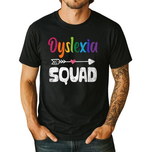 Dyslexia Awareness Month Dyslexia Teacher Therapist Men's Casual T-Shirt - teacherstshirts.com AU