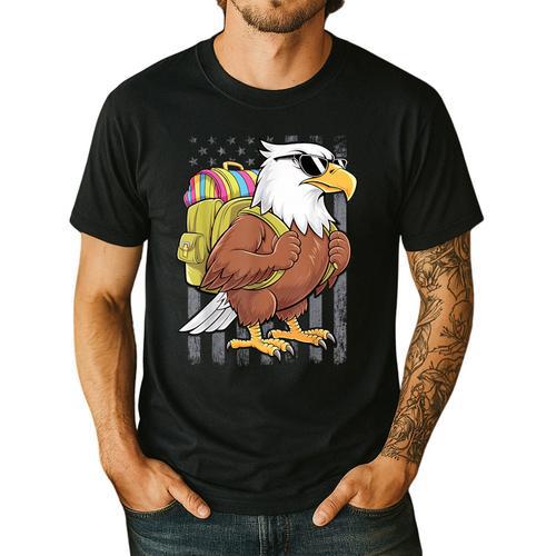Eagle First Day Of School Teacher Back To School Eagle Men's Casual T-Shirt - teacherstshirts.com AU