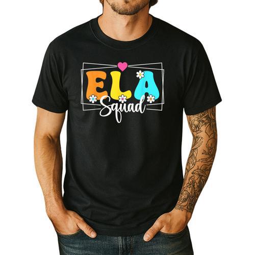 ELA Squad Teacher Back To School English Language Arts Men's Casual T-Shirt - teacherstshirts.com AU