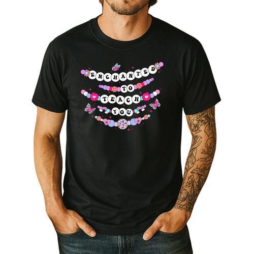 Enchanted To Teach You Bracelet Teacher Back To School Men's Casual T-Shirt - teacherstshirts.com DE