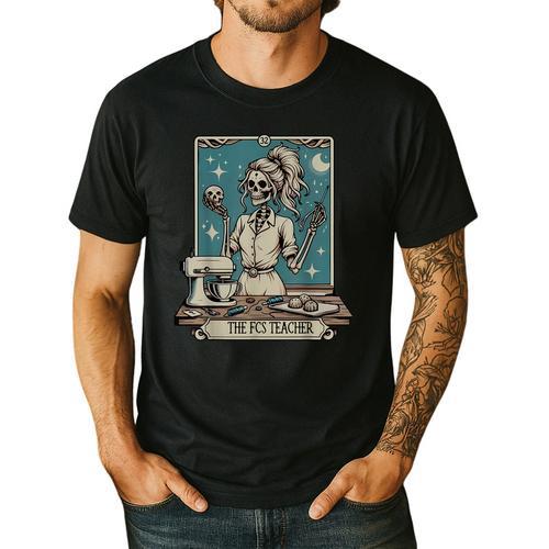 FCS Teacher Skeleton Halloween Family And Consumer Science Men's Casual T-Shirt - teacherstshirts.com AU