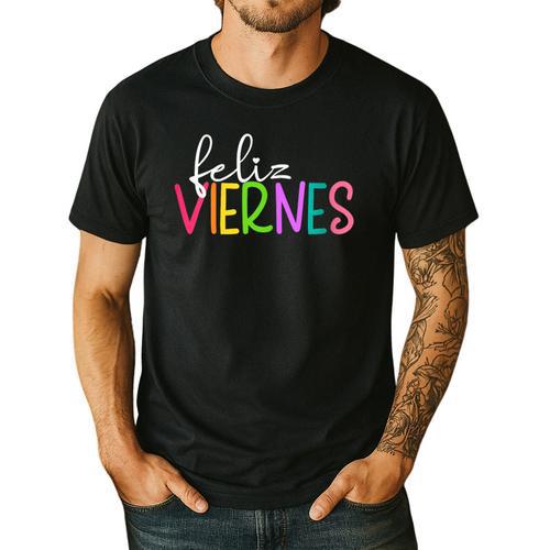 Feliz Viernes Happy Friday Spanish Teacher Friday Spanish Sp Men's Casual T-Shirt - teacherstshirts.com DE
