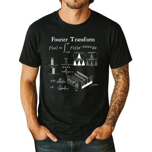Fourier Transform Signal Science Math Teacher Nerdy Men's Casual T-Shirt - teacherstshirts.com