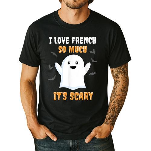 French Teacher Halloween French Class School Men's Casual T-Shirt - teacherstshirts.com