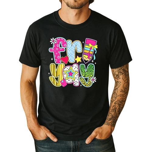 Fri-Yay Happy Friday Weekend Teacher Back To School Men's Casual T-Shirt - teacherstshirts.com DE