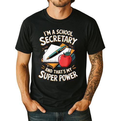 Front Office Teacher Admin Mother I'm A School Secretary Men's Casual T-Shirt - teacherstshirts.com UK