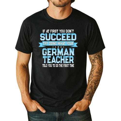 Fun German Teacher Appreciation Language Class Saying Men's Casual T-Shirt - teacherstshirts.com CA