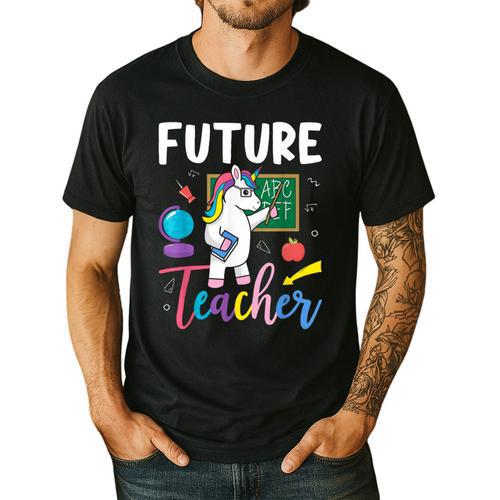 Future Teacher School Teacher Female Men's Casual T-Shirt - teacherstshirts.com