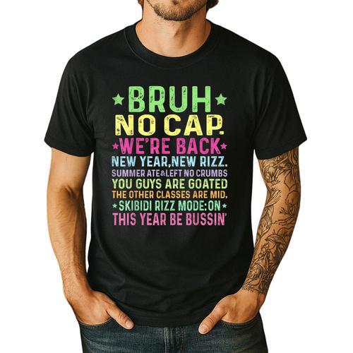 Gen A Slang Teachers Happy 1st Day Of School 2025 Students Men's Casual T-Shirt - teacherstshirts.com DE