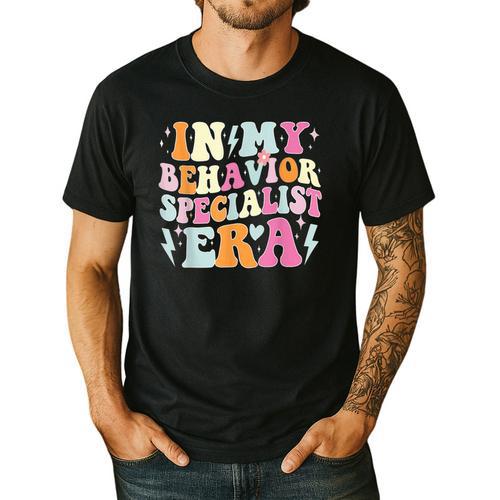 Groovy In My Behavior Specialist Era Behavior Teachers Men's Casual T-Shirt - teacherstshirts.com AU