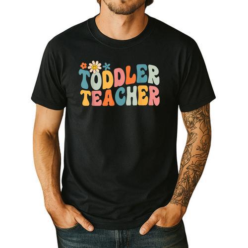 Groovy Toddler Teacher Appreciation Back To School Men's Casual T-Shirt - teacherstshirts.com CA