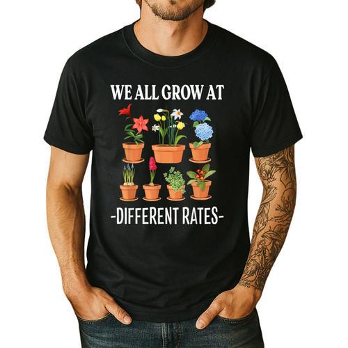 We All Grow At Different Rates Back To School Teacher Men's Casual T-Shirt - teacherstshirts.com AU