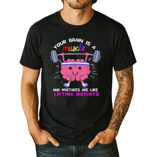 Growth Mindset Teacher Shirt Inspirational Shirts Men's Casual T-Shirt - teacherstshirts.com