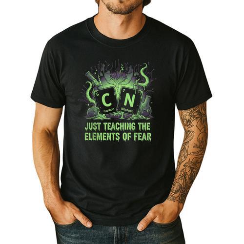 Halloween 67 Meme Science Chemistry Teacher Periodic Table Men's Casual T-Shirt - teacherstshirts.com CA