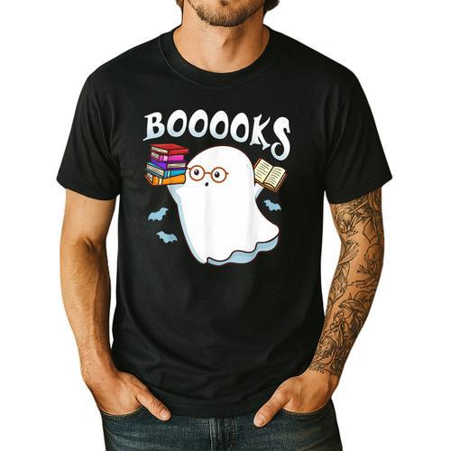 Halloween Books Librarian English Teacher Reader Reading Men's Casual T-Shirt - teacherstshirts.com AU